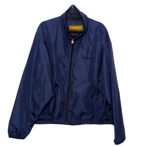 Men's Timberland Navy Stow and Go Packable Windbreaker Rain Jacket XL Vi…